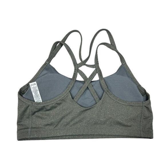 Nike Sports Bra Women's Size XL Gray Dri-Fit Strappy Low Impact Training Bra - Picture 4 of 9